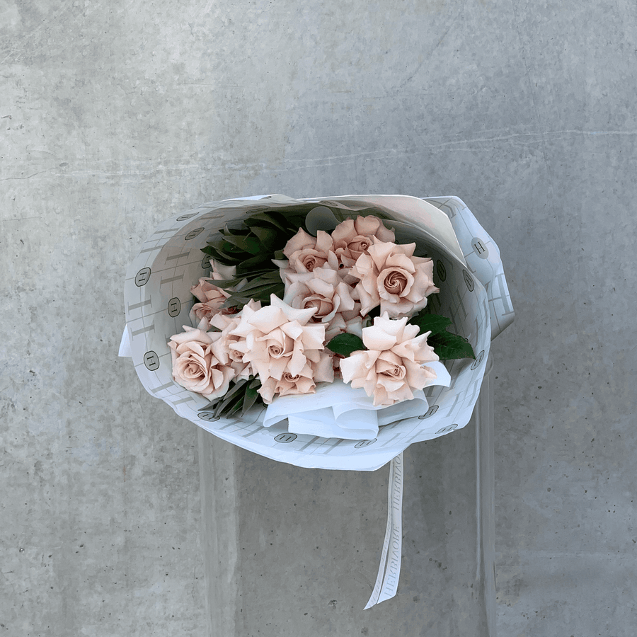Rose bouquet gift wrapped